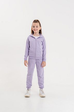 ست گرمکن بنفش بچه گانه پنبه پلی استر Mışıl Kids - کد 780597732