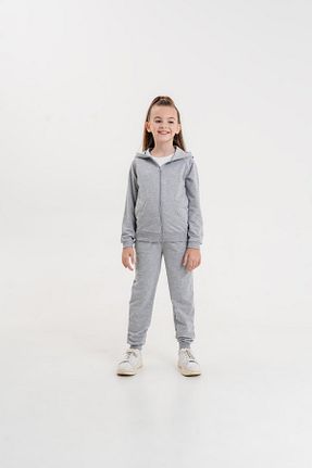 ست گرمکن طوسی بچه گانه پنبه پلی استر Mışıl Kids - کد 780597690
