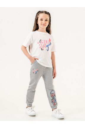 ست بالاتنه و پائین تنه طوسی بچه گانه بافتنی Mışıl Kids - کد 829371665