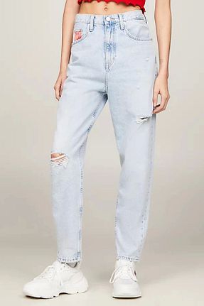 شلوار جین سرمه ای زنانه رگولار Tommy Hilfiger - کد 823715265