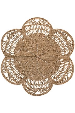 فرش بژ حصیر Koza Halı - کد 836048547