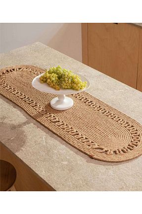 سرویس آمریکائی قهوه ای حصیر Koza Home - کد 363717473