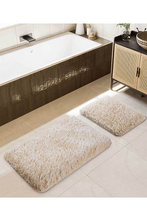 پادری حمام بژ پلی استر Koza Home - کد 670390895