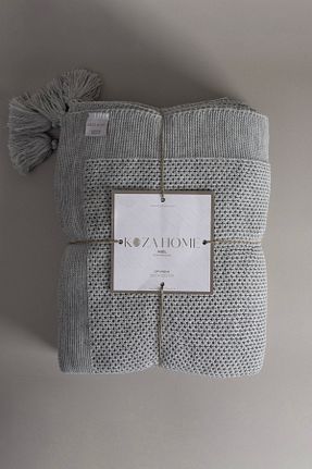 پتو دونفره طوسی اکریلیک Koza Home - کد 635572438