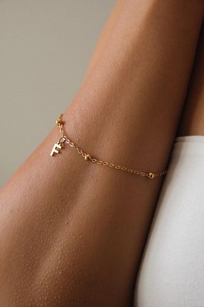 دستبند استیل (فولاد) طلائی زنانه استیل ضد زنگ ByFlorya Jewelry - کد 859946661