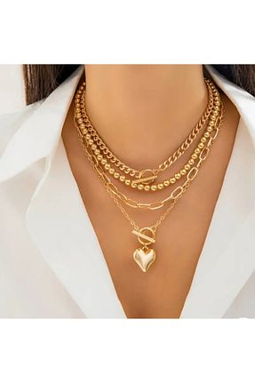 گردنبند جواهر طلائی زنانه NT Shop - کد 868524426