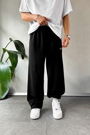 شلوار کرمگن مشکی مردانه اورسایز Flaw Wear - کد 868530414