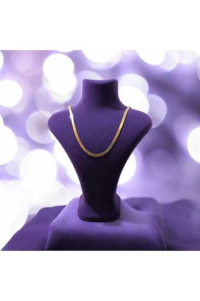 گردنبند استیل ( فولاد ) طلائی زنانه استیل (فولاد) feyza collection - کد 868538326