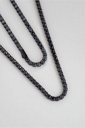 گردنبند استیل ( فولاد ) مشکی مردانه استیل ضد زنگ So Chic - کد 868534863