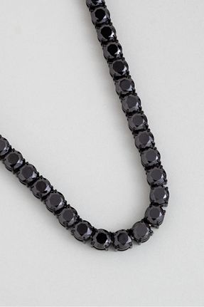گردنبند استیل ( فولاد ) مشکی مردانه استیل ضد زنگ So Chic - کد 868534863