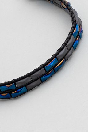 دستبند استیل (فولاد) مشکی مردانه استیل (فولاد) So Chic - کد 868534814