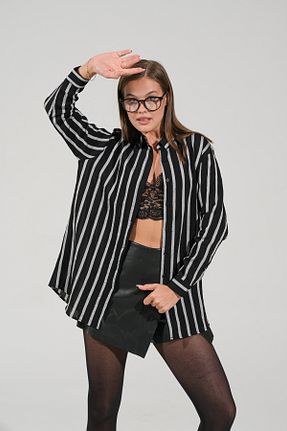 پیراهن مشکی زنانه اورسایز thepery - کد 868585101