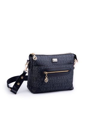 کیف پستچی مشکی زنانه چرم مصنوعی Nas Bag - کد 813024452