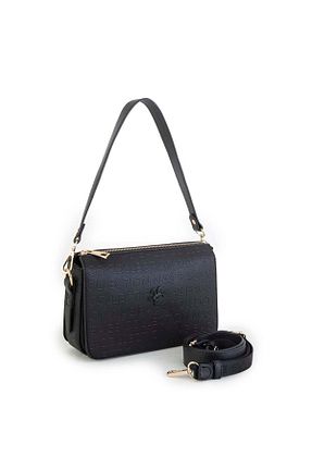 کیف پستچی مشکی زنانه چرم مصنوعی Nas Bag - کد 729039918