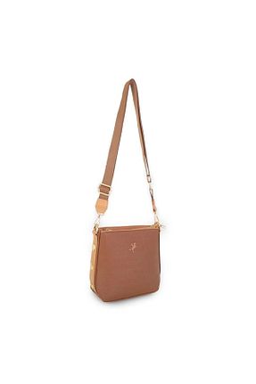 کیف پستچی قهوه ای زنانه چرم مصنوعی Nas Bag - کد 729037147