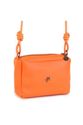 کیف پستچی نارنجی زنانه چرم مصنوعی Nas Bag - کد 684473455