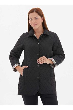 کاپشن مشکی زنانه رگولار Selen - کد 868581411