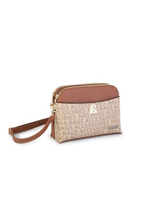 کیف پستچی قهوه ای زنانه پارچه ای Nas Bag - کد 732026809