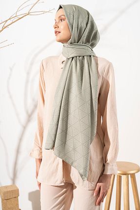 شال سبز زنانه پلی استر JAWEL - کد 868592243