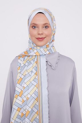 شال آبی زنانه پنبه ای Levidor - کد 868609682
