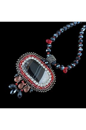 دستبند جواهر مشکی زنانه سنگ طبیعی takibykaranfil - کد 868621519