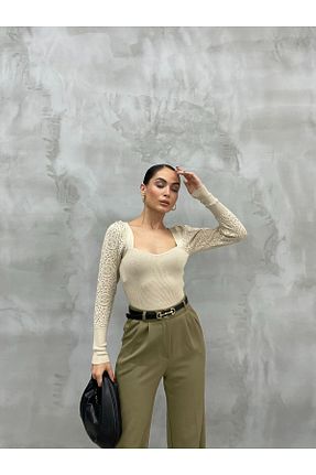 پلیور طوسی زنانه ساده TİSHOOSTORE - کد 868609998