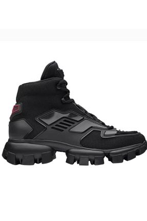 کفش اسنیکر مشکی مردانه چرم اصل Prada Sport - کد 868589336