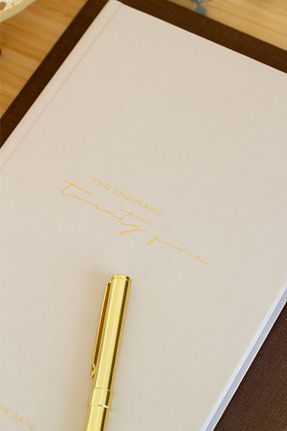 سر رسید بژ ساده Matt Notebook - کد 868615197