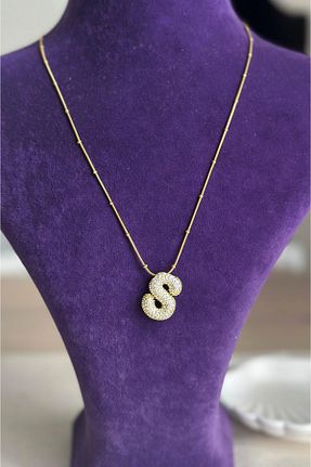 گردنبند استیل ( فولاد ) زرد زنانه استیل (فولاد) MODA - کد 868609490
