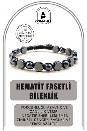 دستبند جواهر مشکی زنانه سنگ طبیعی OSMANLI DOĞAL TAŞ - کد 799361334