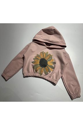 سوئیشرت صورتی بچه گانه گلدار BOBBY JR KİDSWEAR - کد 869239609