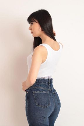 بلوز سفید زنانه ساده kaktüsbutik - کد 868674304