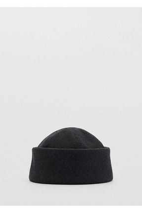 کلاه طوسی زنانه پلی استر MANGO - کد 868668749