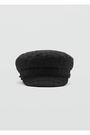 کلاه مشکی زنانه پلی استر MANGO - کد 868668842