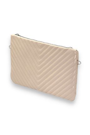 کیف پورتفوی و کلاچ بژ زنانه چرم لاکی Biçanta - کد 868711777