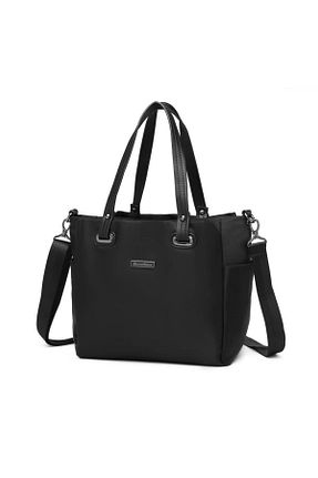کیف دوشی مشکی زنانه پارچه ای BARCELONA 21K - کد 805605083
