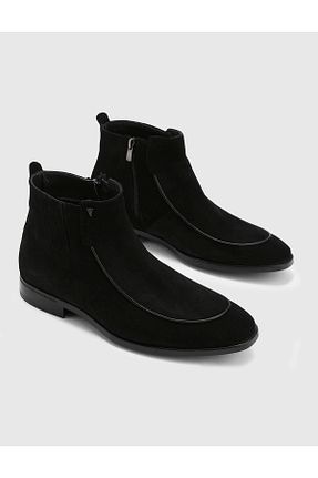 بوت / نیم بوت مشکی مردانه چرم خالص İlvi - کد 861767335