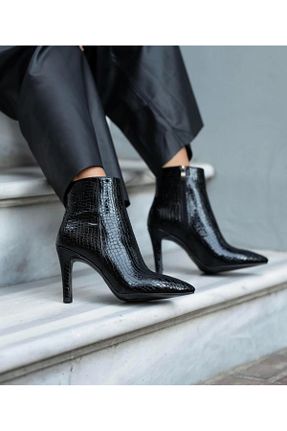 بوت / نیم بوت مشکی زنانه چرم مصنوعی Bektay Shoes - کد 868753547