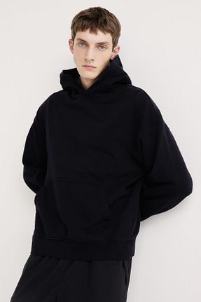 سوئیشرت مشکی مردانه ساده H&M - کد 868753293