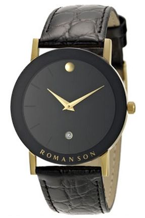ساعت مچی مشکی مردانه 39 میلی متر Romanson - کد 868568336