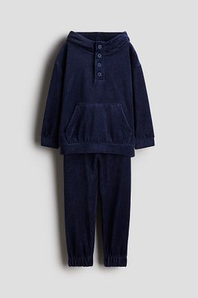 سوئیشرت سرمه ای بچه گانه ساده H&M - کد 868754156