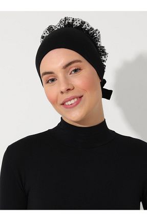 کلاه شنای حجاب مشکی زنانه Tuva - کد 840132706