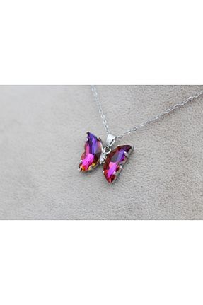 گردنبند استیل ( فولاد ) آبی زنانه استیل ضد زنگ Alina Jewelry - کد 868767974