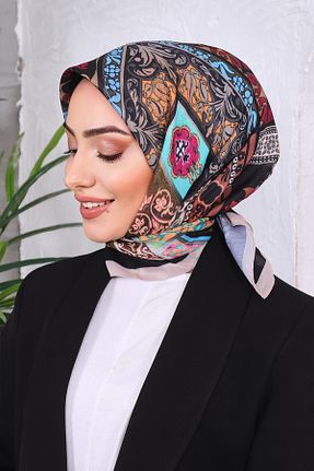 روسری مشکی پنبه ای BUSLEM - کد 868759097