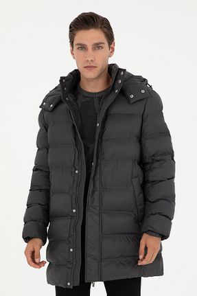 پالتو پشمی طوسی مردانه گشاد U.S. Polo Assn. - کد 859936281