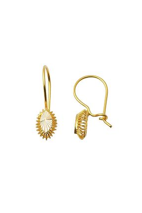 گوشواره طلا زرد زنانه 14 عیار Bilezikci - کد 209118263