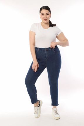 شلوار جین آبی زنانه پاچه تنگ yakamor - کد 868883320