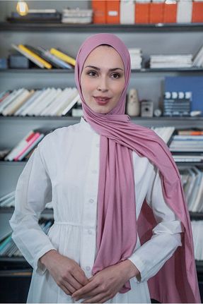 شال صورتی زنانه پنبه ای A/F fezah prive - کد 868883054
