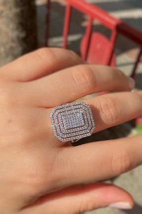 انگشتر نقره زنانه زیرکن Erer Gümüş - کد 868906009