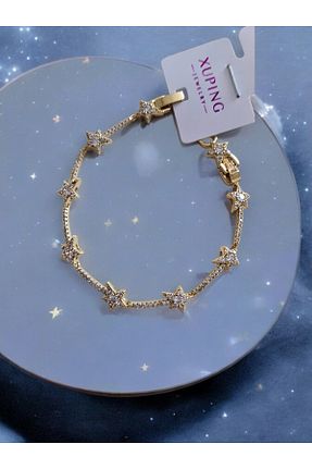 دستبند استیل (فولاد) طلائی زنانه استیل (فولاد) XUPING JEWELRY - کد 868901106